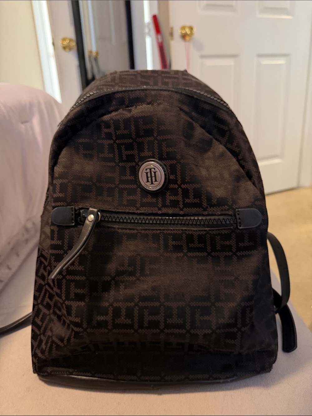 Tommy Hilfiger Black Logo Mini Backpack